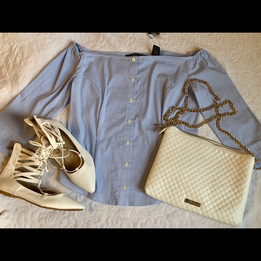 Express - off the shoulder blouse size 3/4